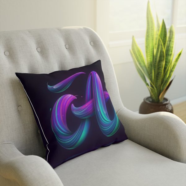 Modern Abstract Decorative Cushion with Fluid Design, Colorful Home Decor, Throw Pillow for Living Room, Gift for Art Lovers, Cozy [...] - Görsel 9