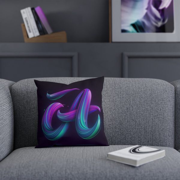Modern Abstract Decorative Cushion with Fluid Design, Colorful Home Decor, Throw Pillow for Living Room, Gift for Art Lovers, Cozy [...] - Görsel 5