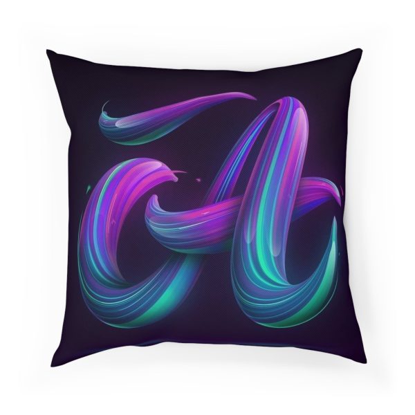 Modern Abstract Decorative Cushion with Fluid Design, Colorful Home Decor, Throw Pillow for Living Room, Gift for Art Lovers, Cozy [...] - Görsel 2