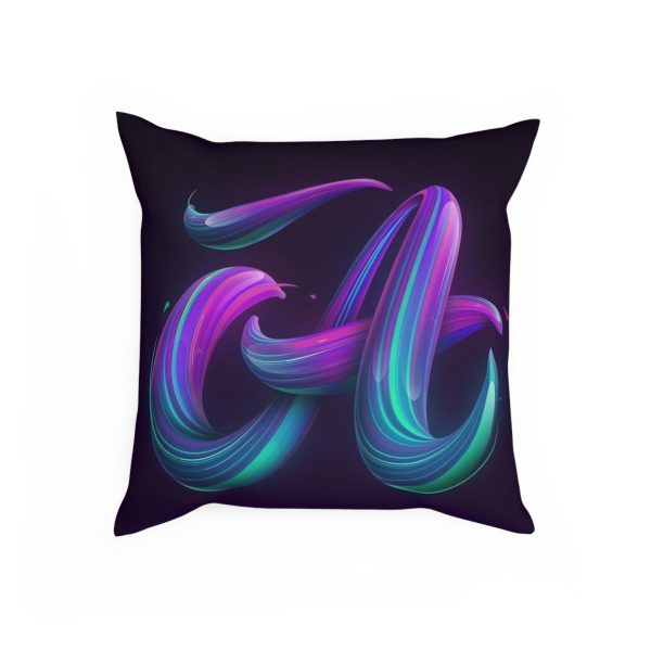 Modern Abstract Decorative Cushion with Fluid Design, Colorful Home Decor, Throw Pillow for Living Room, Gift for Art Lovers, Cozy [...] - Görsel 4