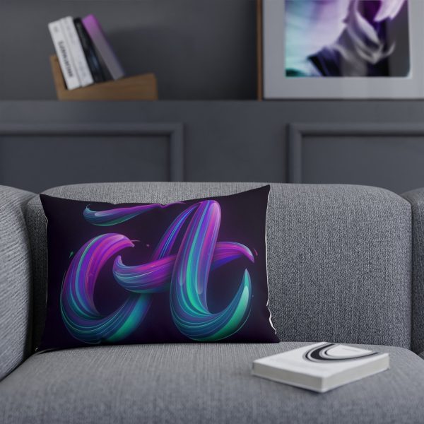 Modern Abstract Decorative Cushion with Fluid Design, Colorful Home Decor, Throw Pillow for Living Room, Gift for Art Lovers, Cozy [...] - Görsel 11