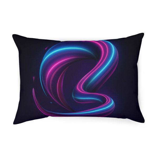 Copy of Modern Abstract Decorative Cushion with Fluid Design, Colorful Home Decor, Throw Pillow for Living Room, Gift for Art Lovers, Cozy [...] - Görsel 3