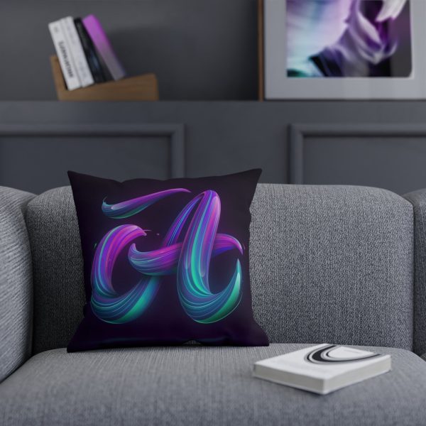 Modern Abstract Decorative Cushion with Fluid Design, Colorful Home Decor, Throw Pillow for Living Room, Gift for Art Lovers, Cozy [...] - Görsel 8