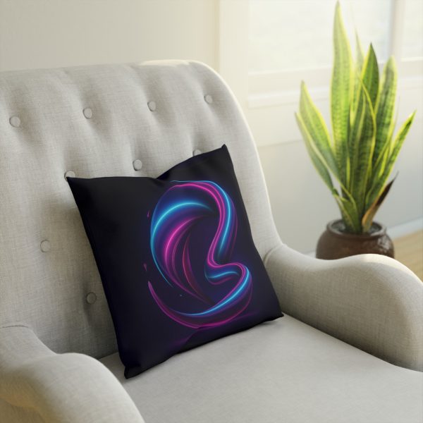 Copy of Modern Abstract Decorative Cushion with Fluid Design, Colorful Home Decor, Throw Pillow for Living Room, Gift for Art Lovers, Cozy [...] - Görsel 6
