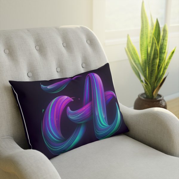Modern Abstract Decorative Cushion with Fluid Design, Colorful Home Decor, Throw Pillow for Living Room, Gift for Art Lovers, Cozy [...] - Görsel 12