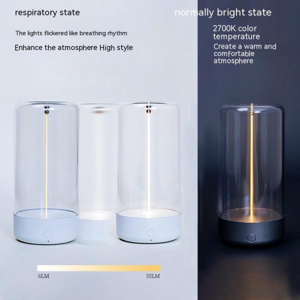 New LED Camping Light Type-c Rechargeable Portable Night Light With High Transparency And Anti Drop Creative Atmosphere Light - Görsel 5