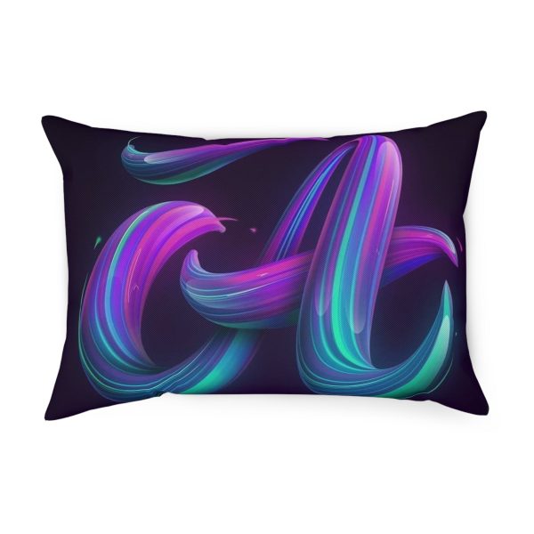 Modern Abstract Decorative Cushion with Fluid Design, Colorful Home Decor, Throw Pillow for Living Room, Gift for Art Lovers, Cozy [...] - Görsel 3