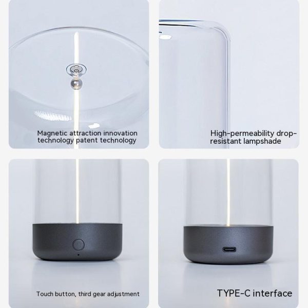 New LED Camping Light Type-c Rechargeable Portable Night Light With High Transparency And Anti Drop Creative Atmosphere Light - Görsel 3